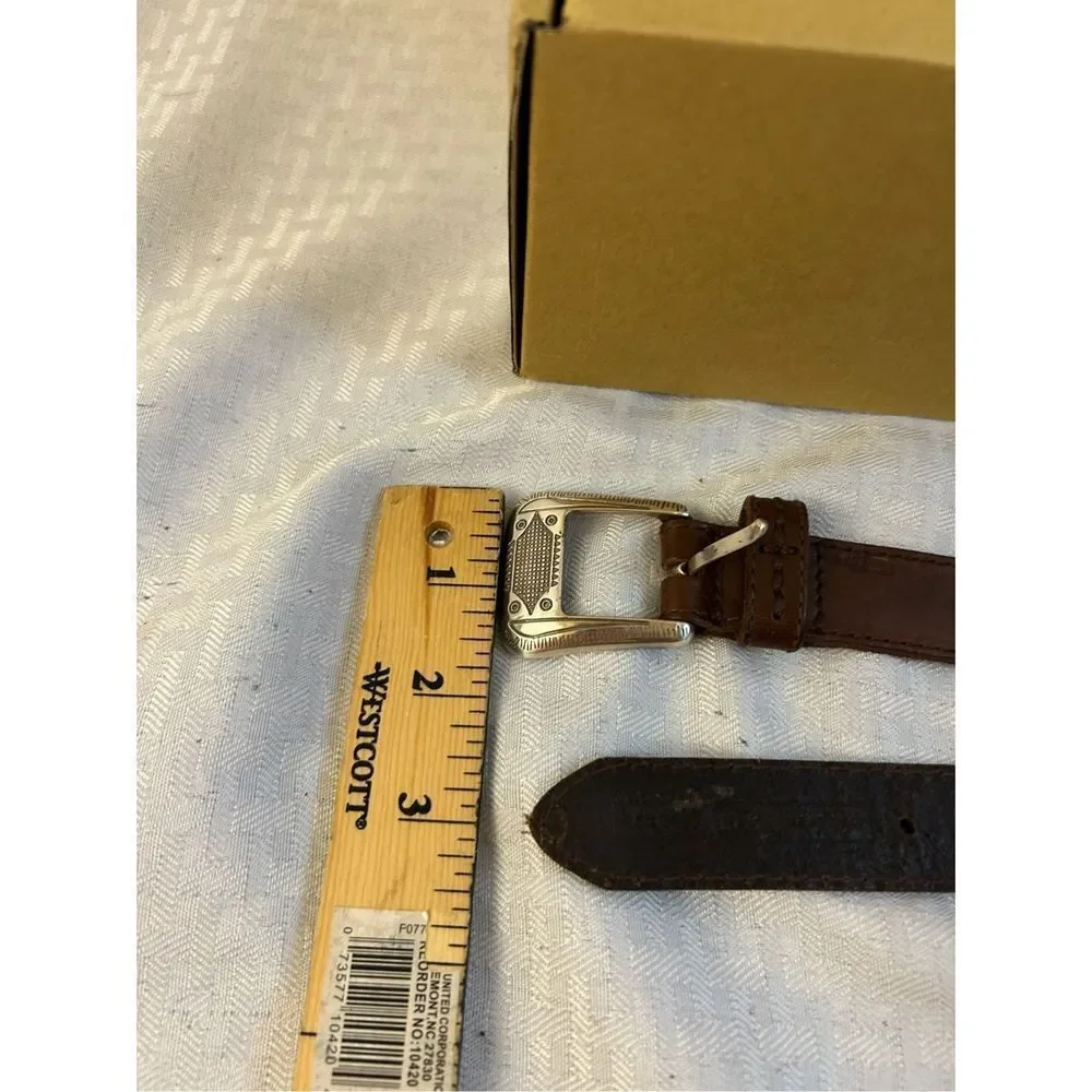 Fossil Brown and silver belt‎ 40